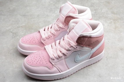 PINK JORDAN (W) 1 CW5379-600 DIGITAL MID 0723